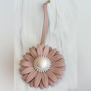KATE SPADE LEATHER FLOWER BLOSSOM PURSE CHARM ACCESSORY PINK COQUETTE PREPPY